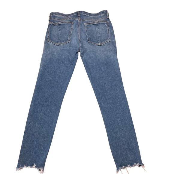 Rag & Bone Cate Mid-rise Ankle Crop Light Blue Skinny Jeans Size 30 - Picture 6 of 14